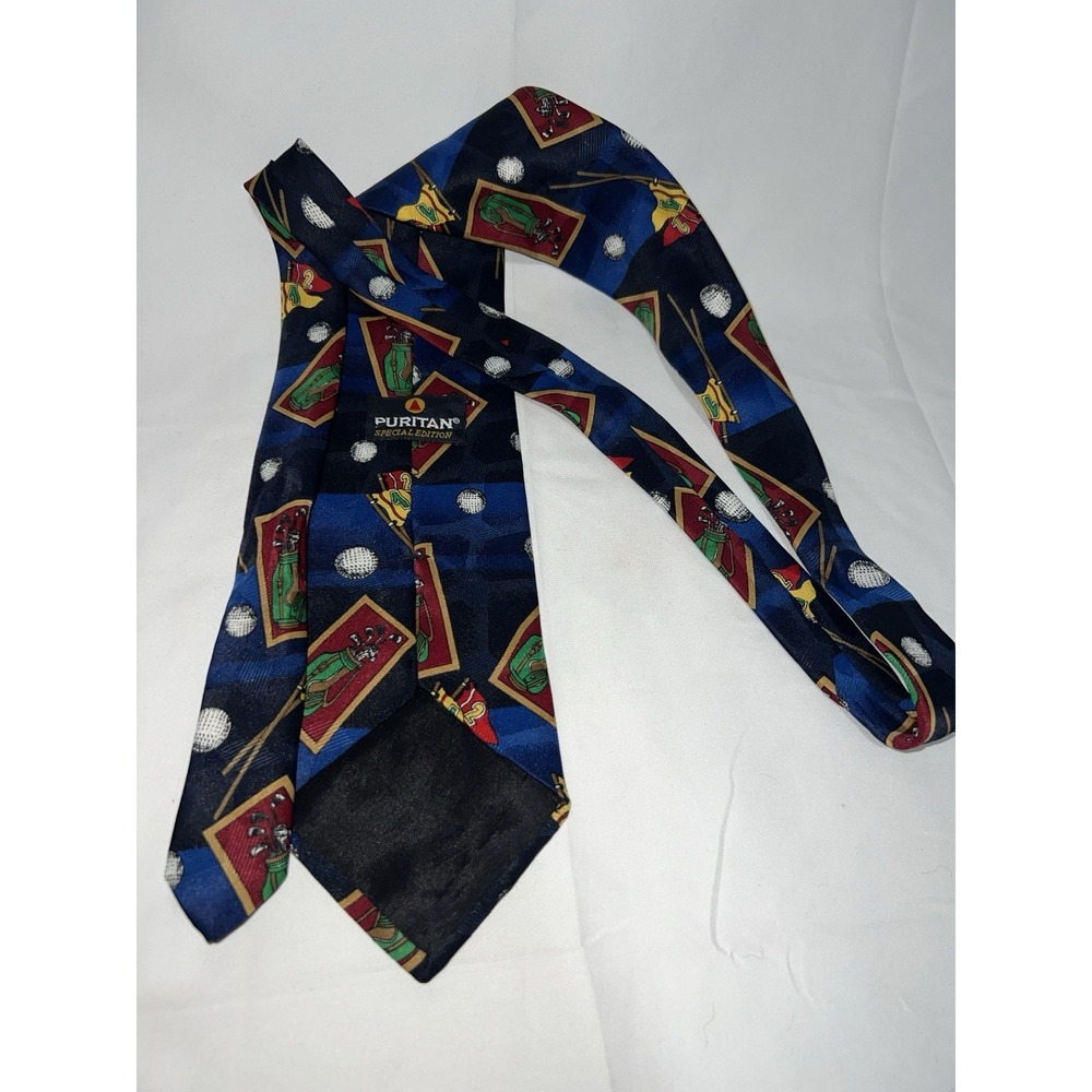 Puritan Golf Theme Tie Special Edition (Blue) Very Nice!!